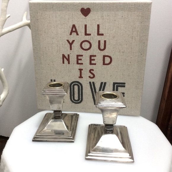 Vintage Coronet Plate candle holders - Picture 2 of 5